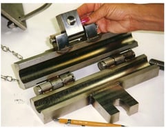 The fabricated part - cable clamp assembly The fabricated part - cable clamp assembly