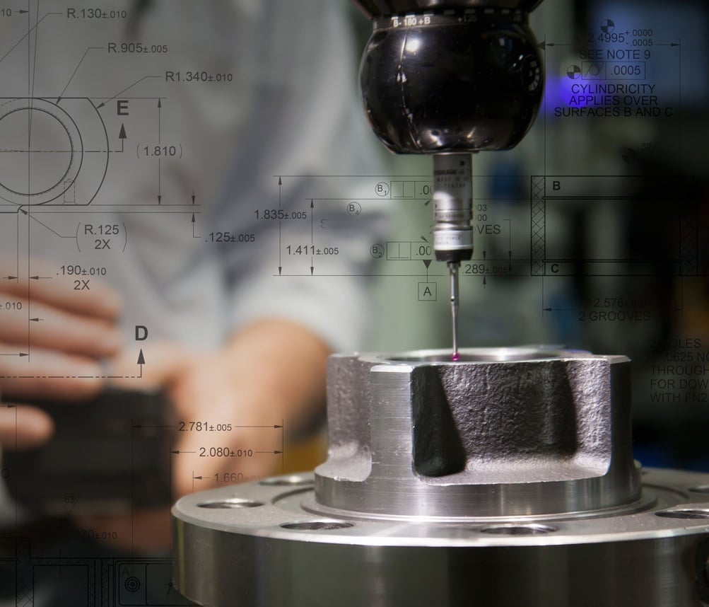 Coordinate Measuring Machine (CMM) with laser scanner at Eagle CNC Technologies, Inc.