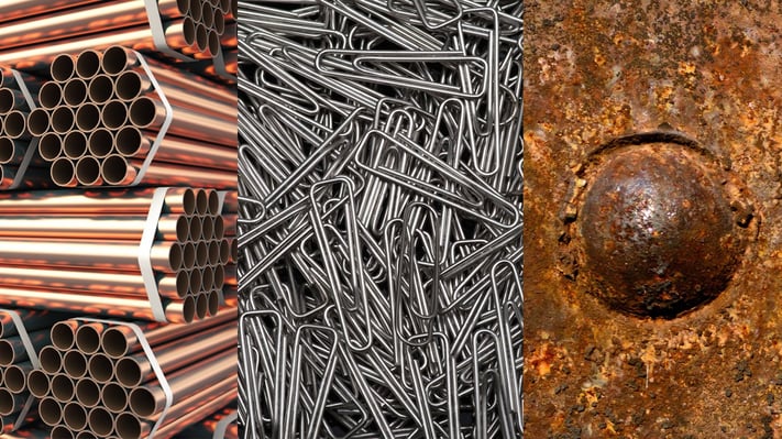 Different types of metal surfaces