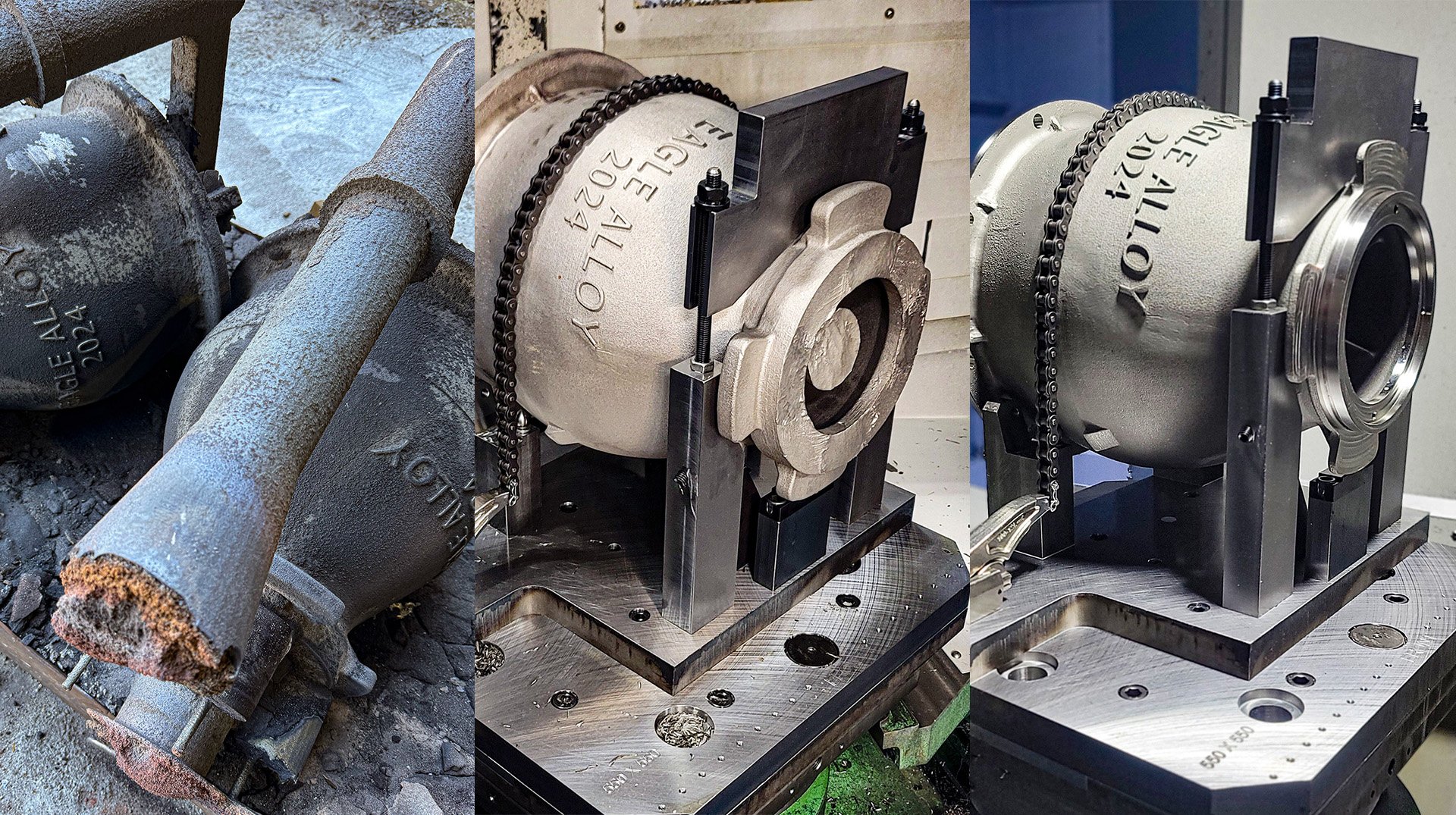 From raw casting to fully machined part at Eagle CNC